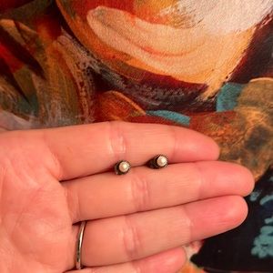 Sterling Silver Pearl Earrings